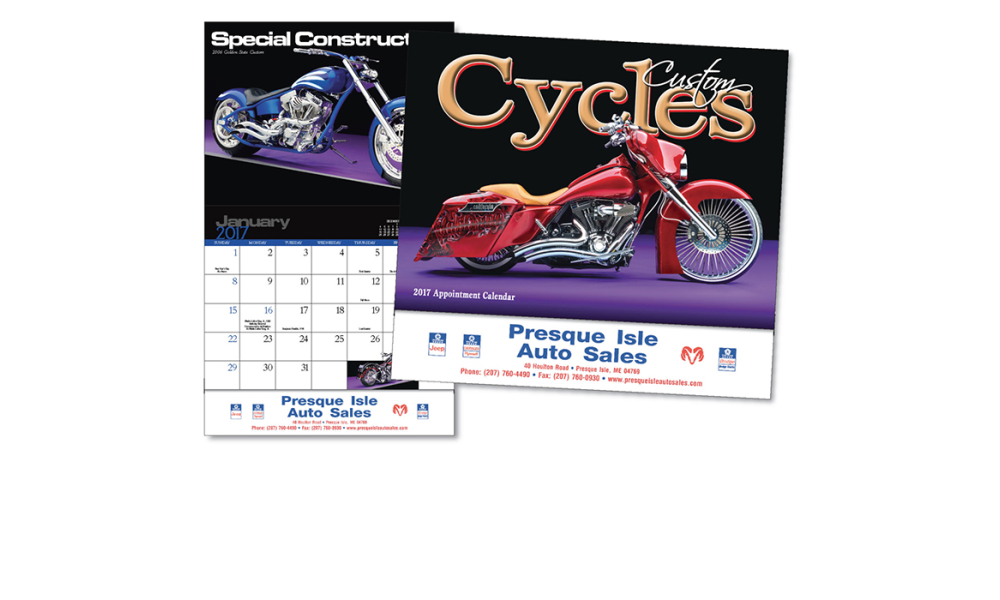 Custom Cycles Appointment Calendar