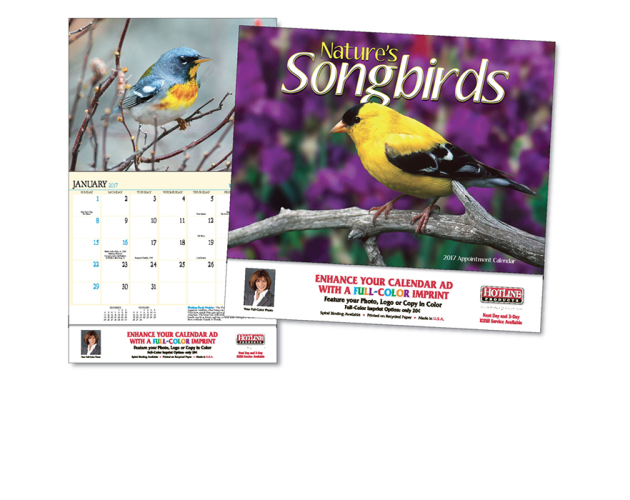 Nature's Songbirds Appointment Calendar