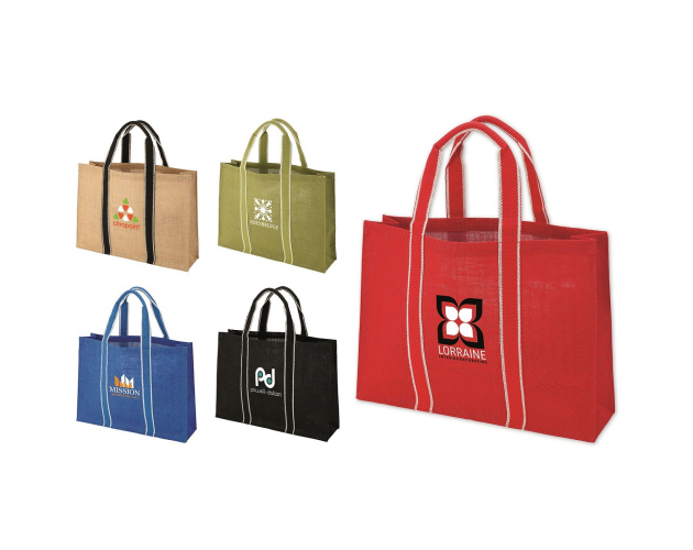 Colored Jute Tote