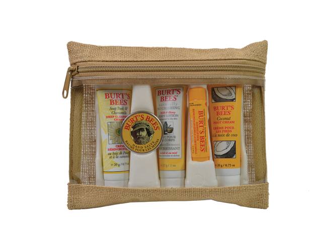 Jute Envelope Burt's Bees Essential Kit
