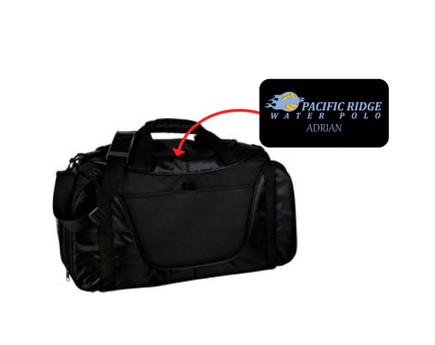 Personalized Two-Tone Duffel Bag