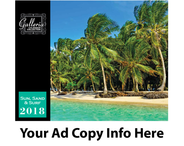 Sun, Sand and Surf Wall Calendar