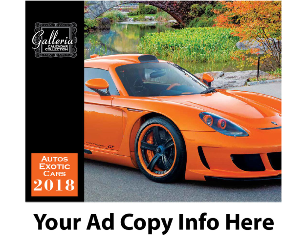 Exotic Cars Wall Calendar