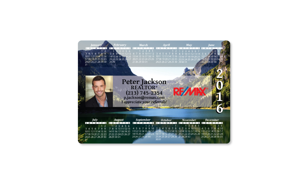 Mountain Calendar Magnet