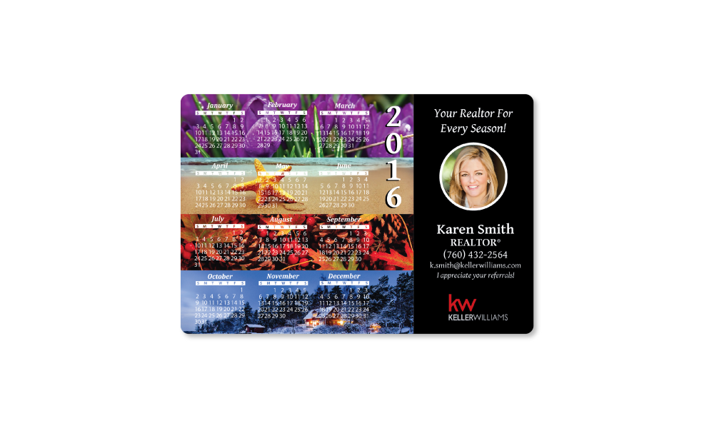 4 Seasons Calendar Magnet