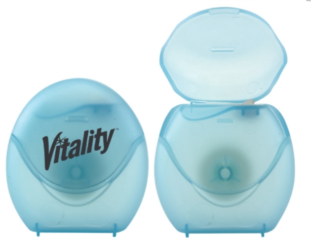 Oval Dental Floss Container - 12 Yards