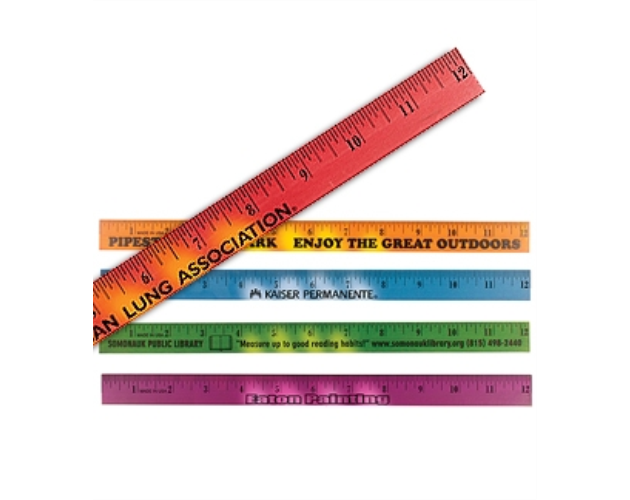 12" Mood Wood Ruler (Spot Color)