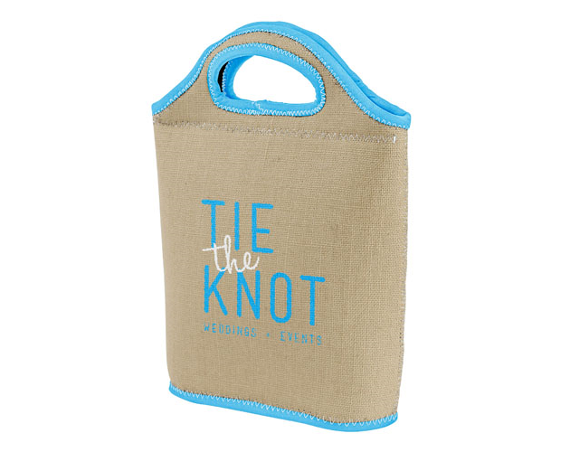 Venti Burlap-Neoprene Lunch Bag