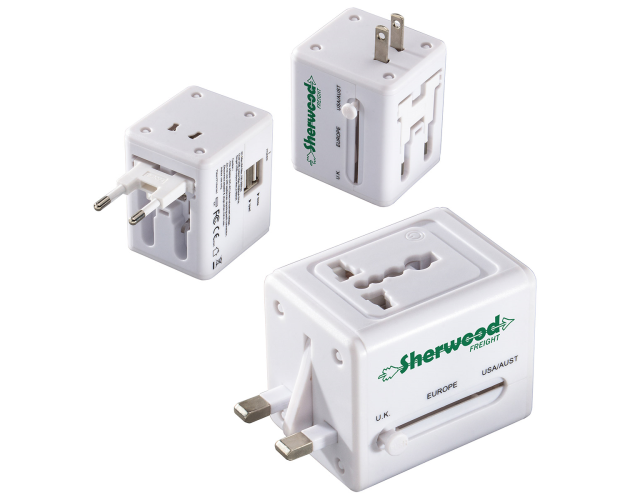 Quick Traveler 2 USB Port Universal Travel Adapter