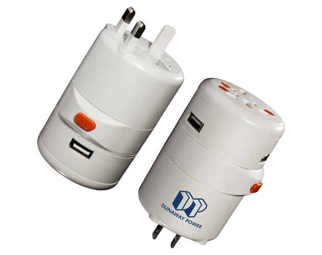 Twist Traveler 2 USB Port Universal Travel Adapter