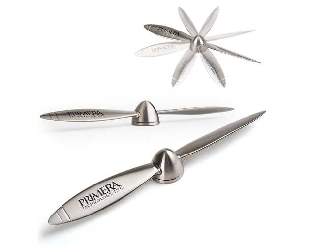 High Flyer Chrome Desktop Paperweight/ Letter Opener