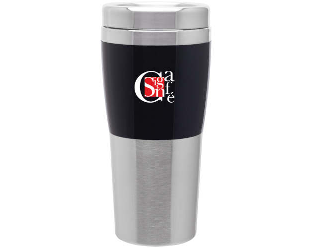 16 Oz. Black Fusion Acrylic & Stainless Steel Tumbler Mug