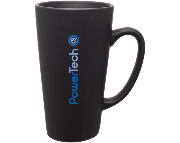 16 Oz. Matte Black Tall Latte Mug