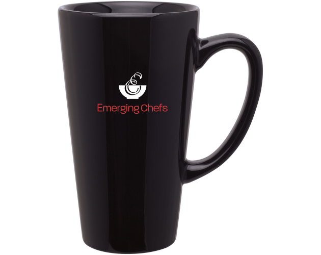 16 Oz. Black Tall Latte Mug