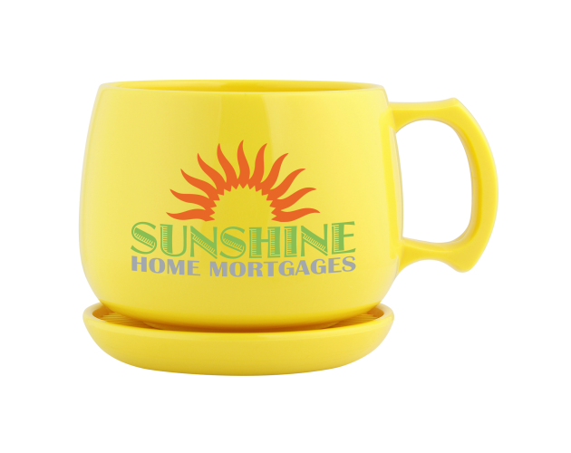 12 Oz. NatureAd Corn Mug Souper and Coaster/ Lid Set