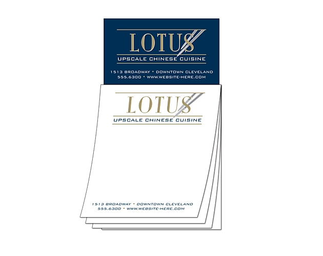 Magna-Pad 50 Sheet Note Pad w/ Business Card Magnet (3.5"x6.25")