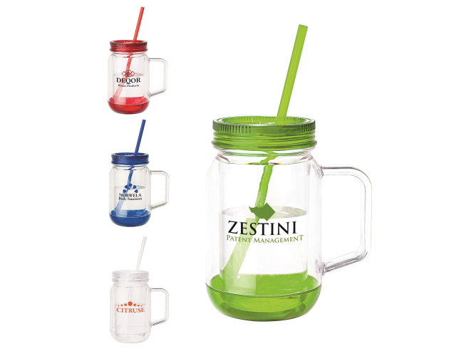 17 oz. Handled Mason Jar Mug