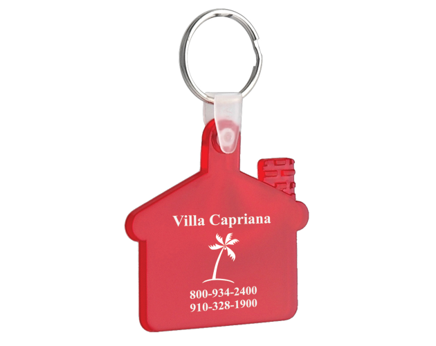 Soft Squeezable Key Tag (House)