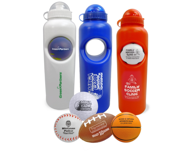 Stress Ball Water Bottle Set