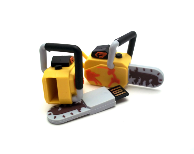 8 GB PVC Chainsaw USB Drive