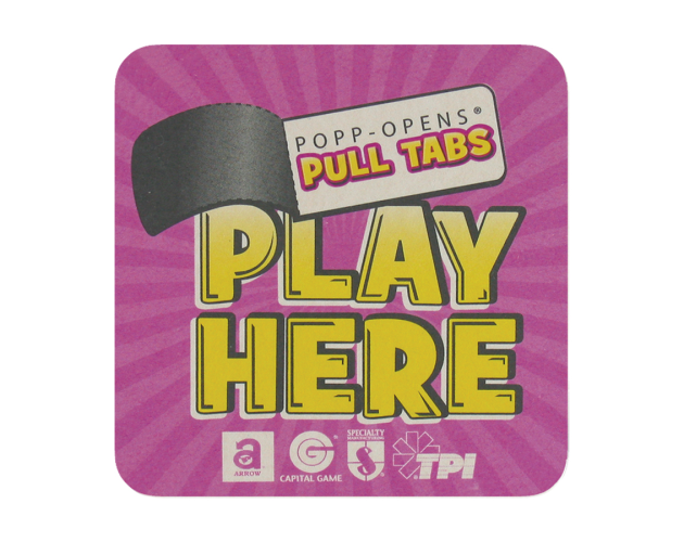 4" Square 80pt Heavyweight Full Color Pulp Board Paper Coaster