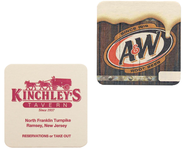 110 Pt. Natural 4" Square - Pulpboard Coasters - The 500 Line