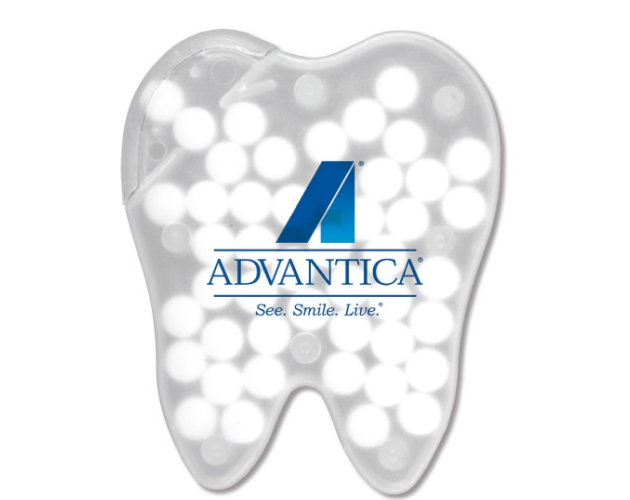 Tooth Shaped Credit Card Mints