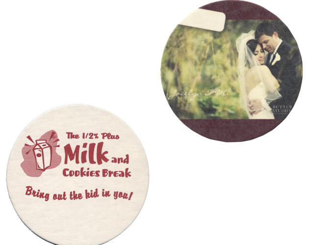 45 Pt. Natural 3.5" Round - Pulpboard Coasters - The 500 Line