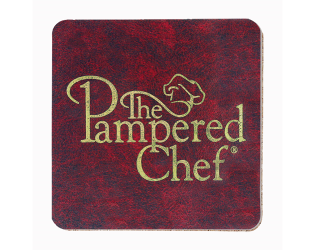 4" Square Leather-ette Coaster