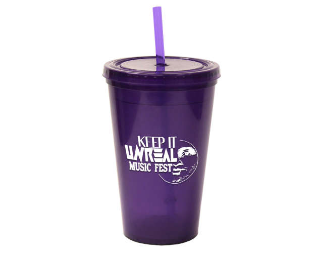 16 Oz. Bolero Tumbler w/ Lid & Straw