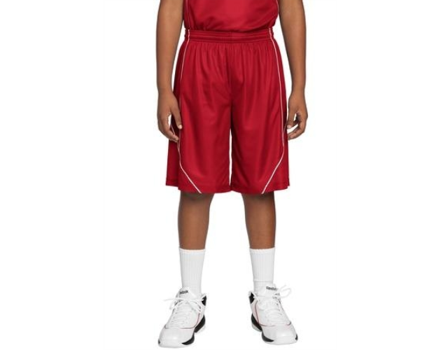 Sport-Tek Youth PosiCharge Mesh Reversible Spliced Shorts