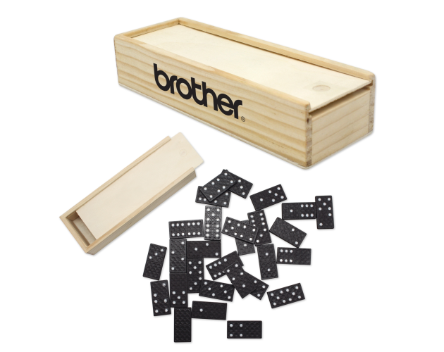 Dominoes in Wooden Box