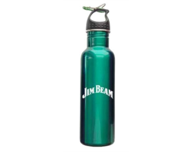 25 Oz. Stainless Steel Water Bottle w/ Carabiner