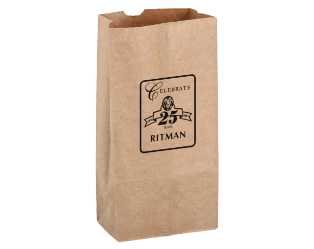 Natural Kraft Paper SOS Grocery Bag (Size 8 Lb.) - Flexo Ink