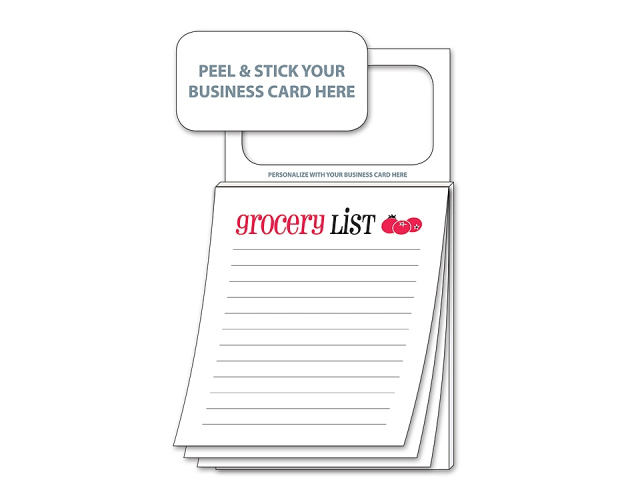 Stock Magnetic Scratch Pad "Grocery List"