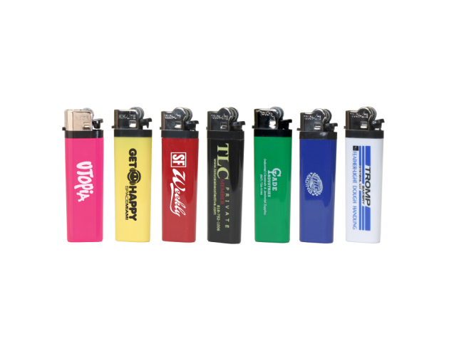 Solid Colored Standard Flint Cigarette Lighter