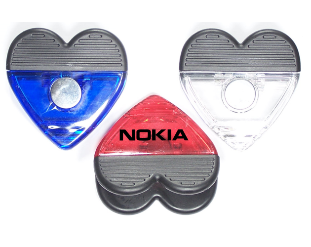 Jumbo Size Heart Magnetic Memo Clip with Strong Grip
