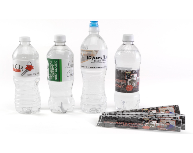 Water Bottle Label (For 8 Oz./ 12 Oz. / 16.9 Oz. Bottle)