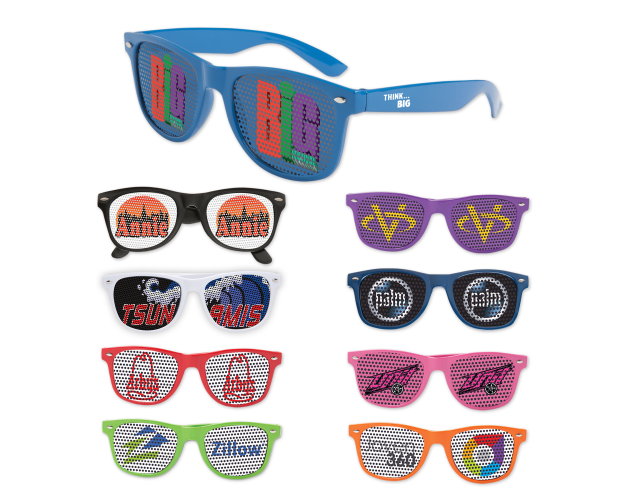Iconic Sunglasses w/ Pinhole Printed Lens