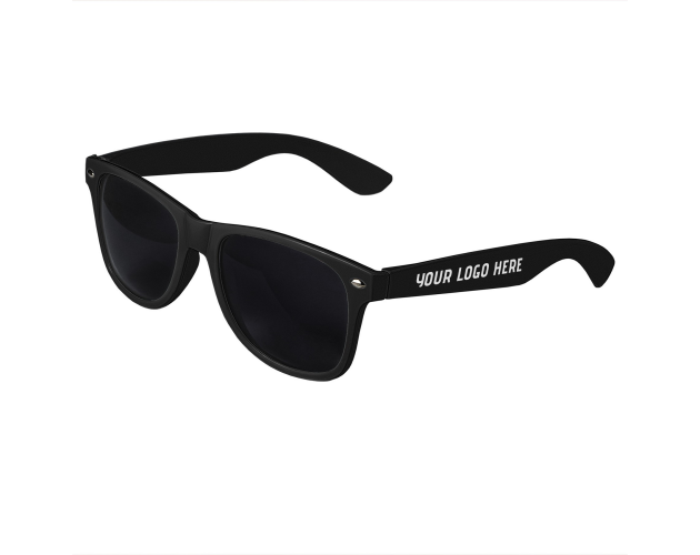 Black Retro Tinted Lens Sunglasses