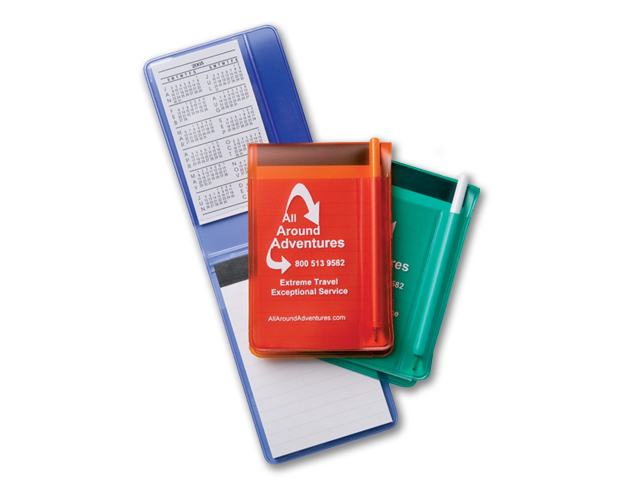 Suedene Flipper Pocket Pen Pal Pad Holder