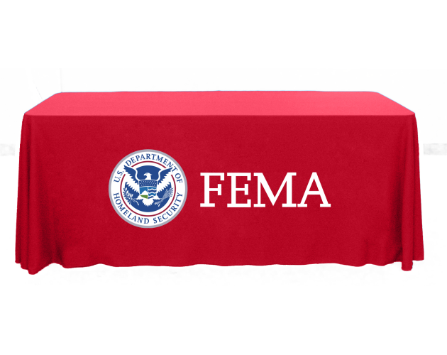 6' Throw Table Cover - Full Color