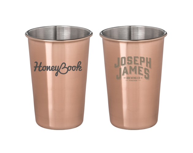 McGuire's Copper Plated Pint Glass Cup
