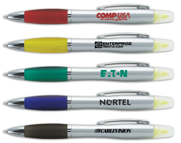 Stylite Pen with Yellow Highlighter