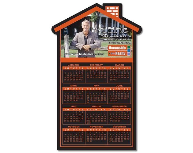 20 Mil Real Estate House Shape Magnet (3.75"x6.125")