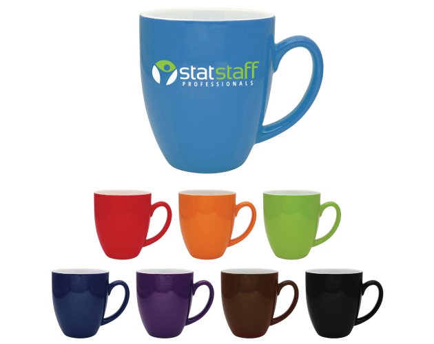 16 Oz. Duo-Tone Bistro Collection Ceramic Mug