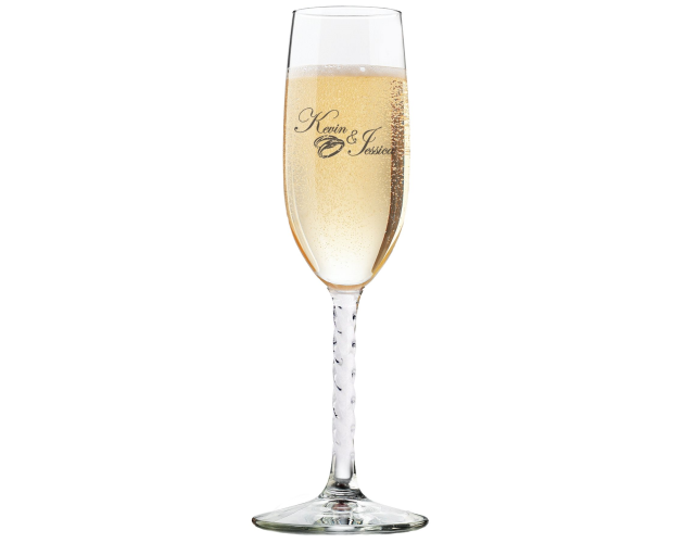 5.75 Oz. Twist Stem Flute Glass