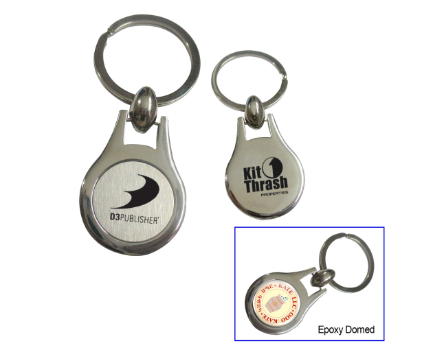 Round Metal Key Tag