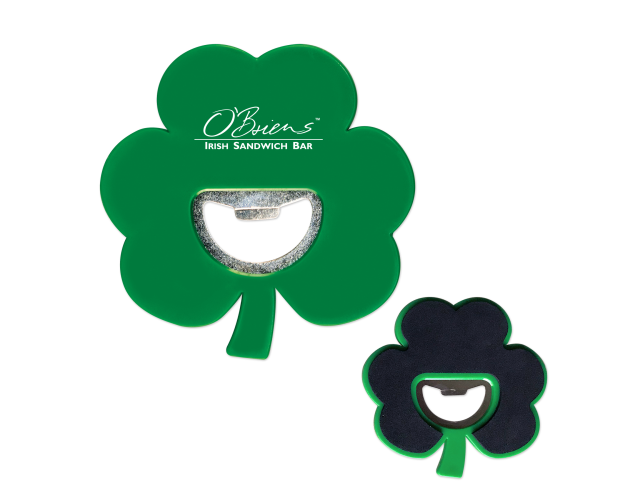 Shamrock Coaster Bottle Opener