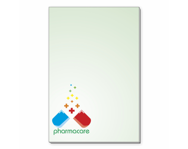 4" x 6" Sticky Note Pads with 25 Sheets includes 100lb white backer